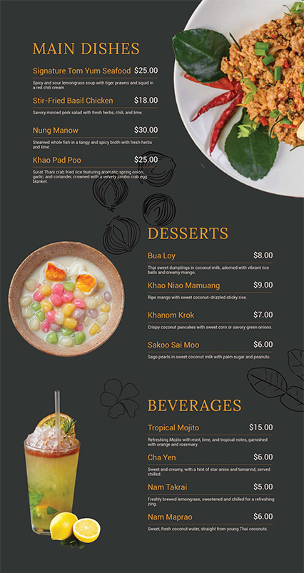 Thai Restaurant Food